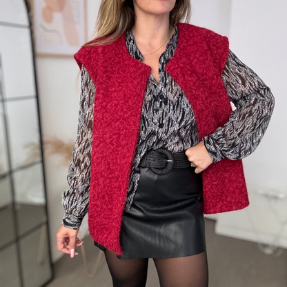 Gilet rouge CARO